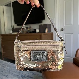 Coach Gold Sequin Clutch (Limited edition)